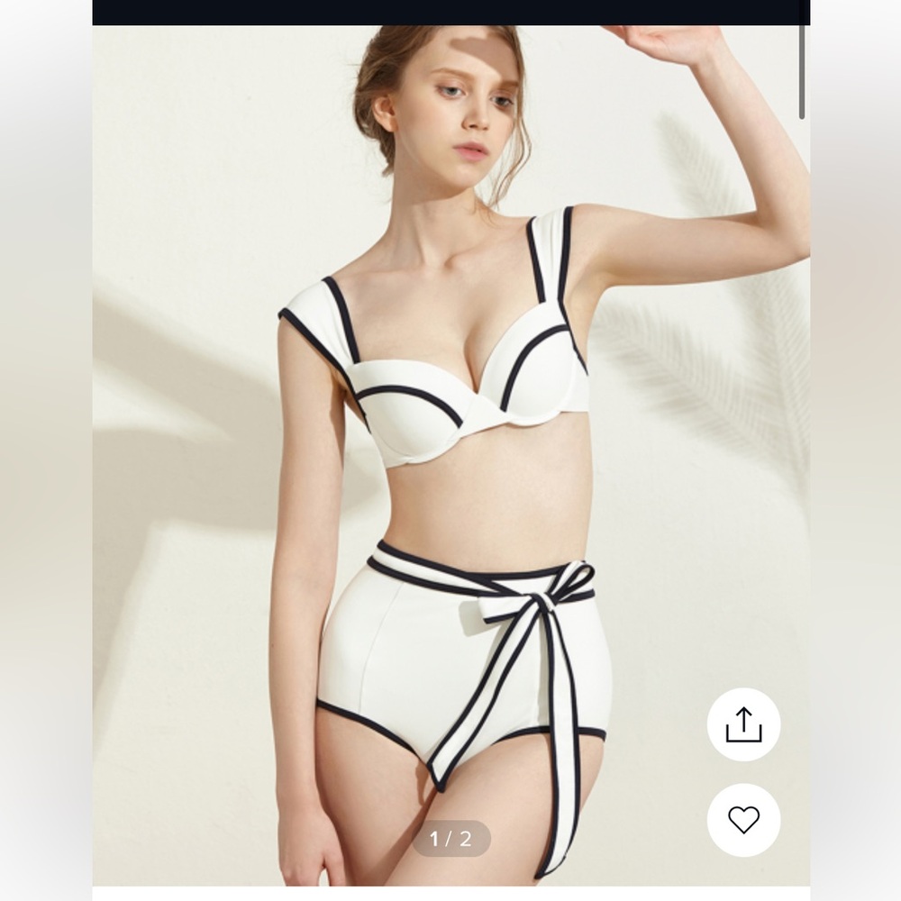 Agnel White Swan Bikini - Shin Seulki from Single’s Inferno Bathing Suit